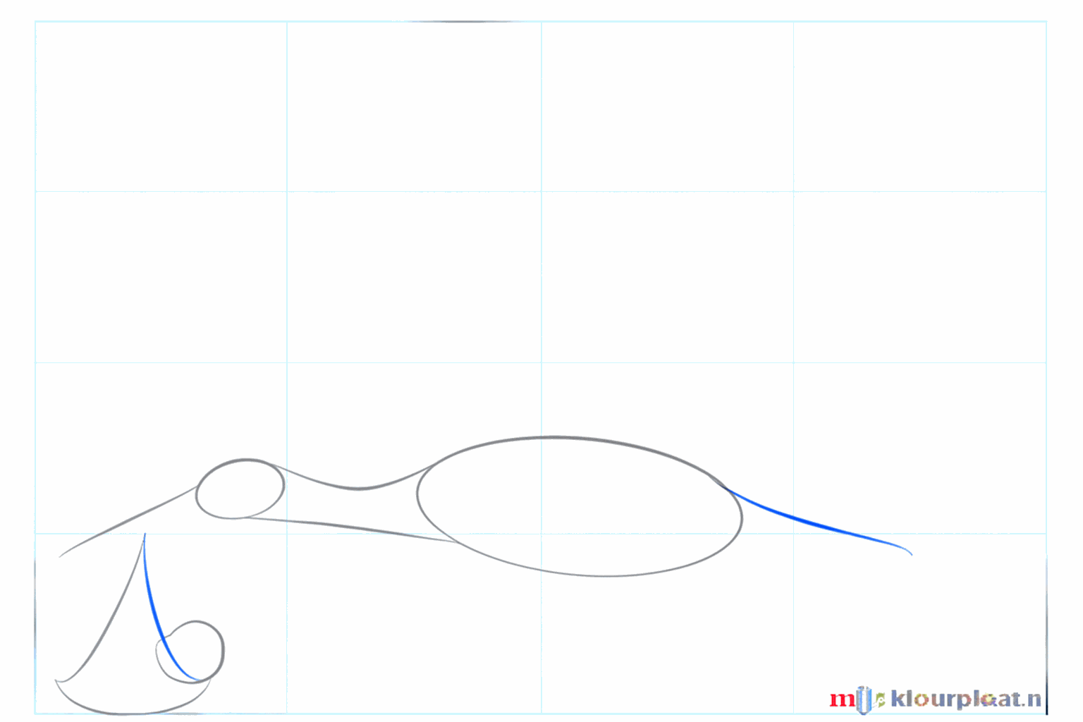 De nek van de ooievaar en de bovenkant van de babydoek worden toegevoegd.
