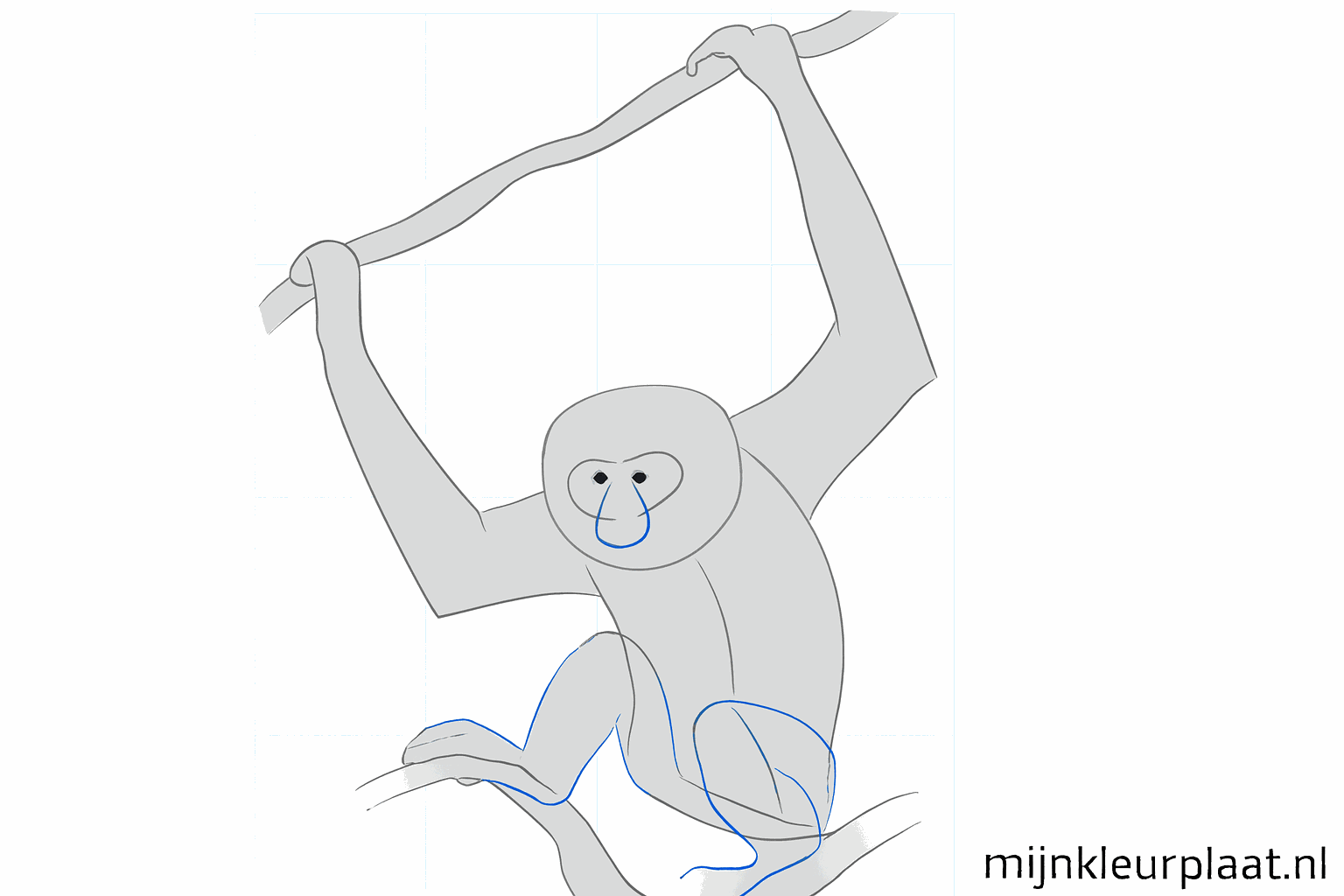 Dikkere vormen voor de armen en benen en ronde wangen bij de kop.