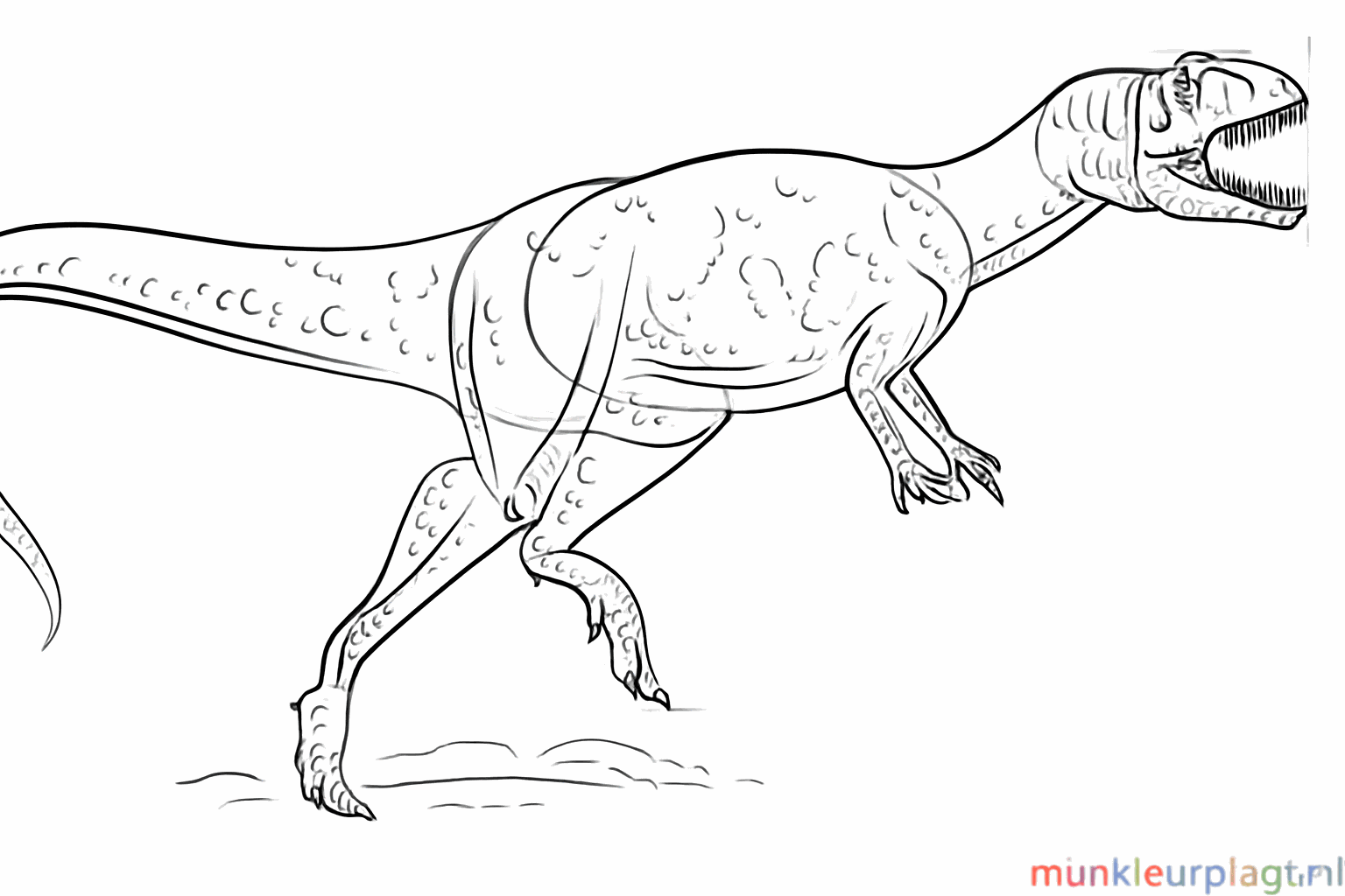 Scherpe tanden en klauwen toevoegen voor een stoere look.