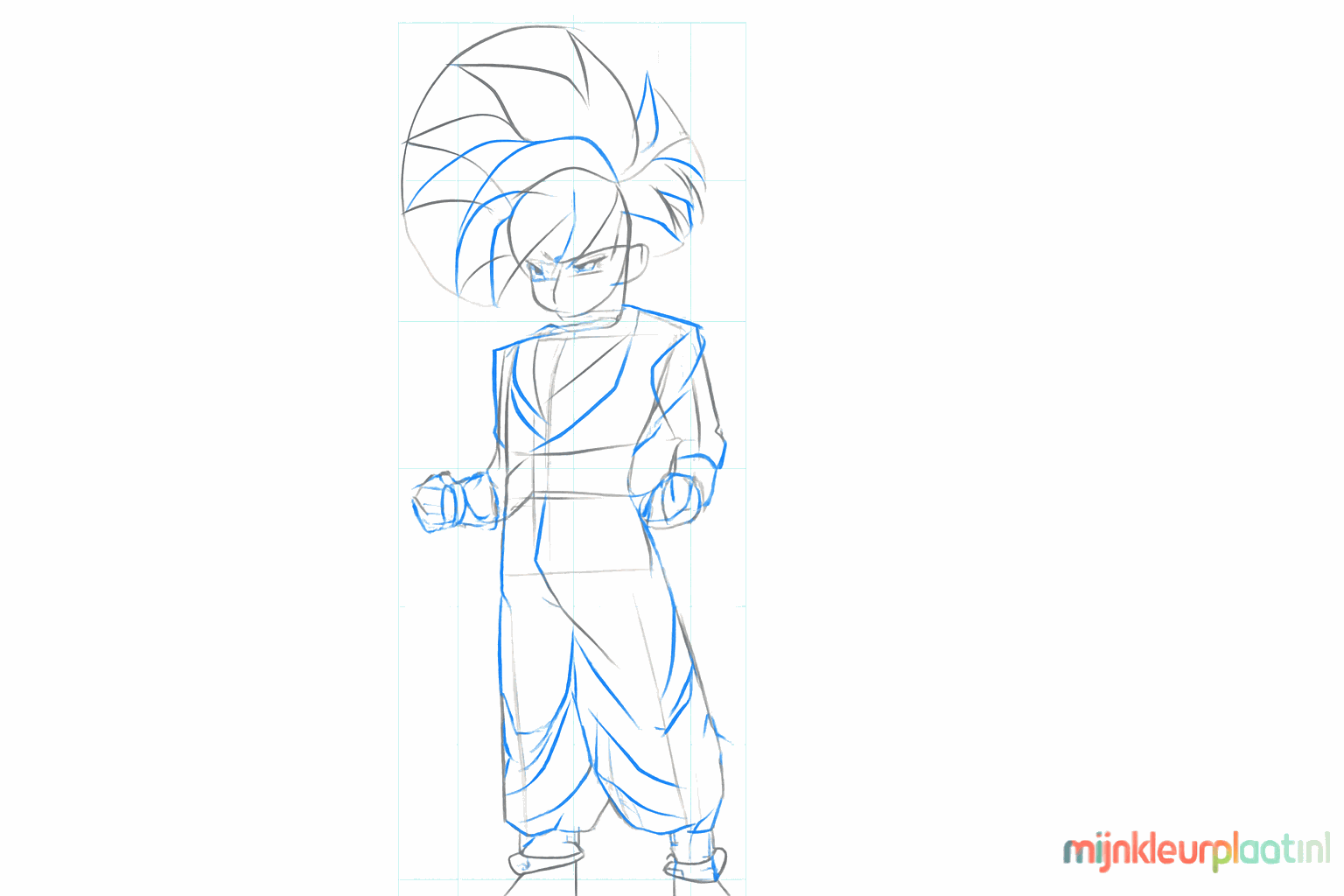 Details van de stekelige haren en de mouwen van het pak.