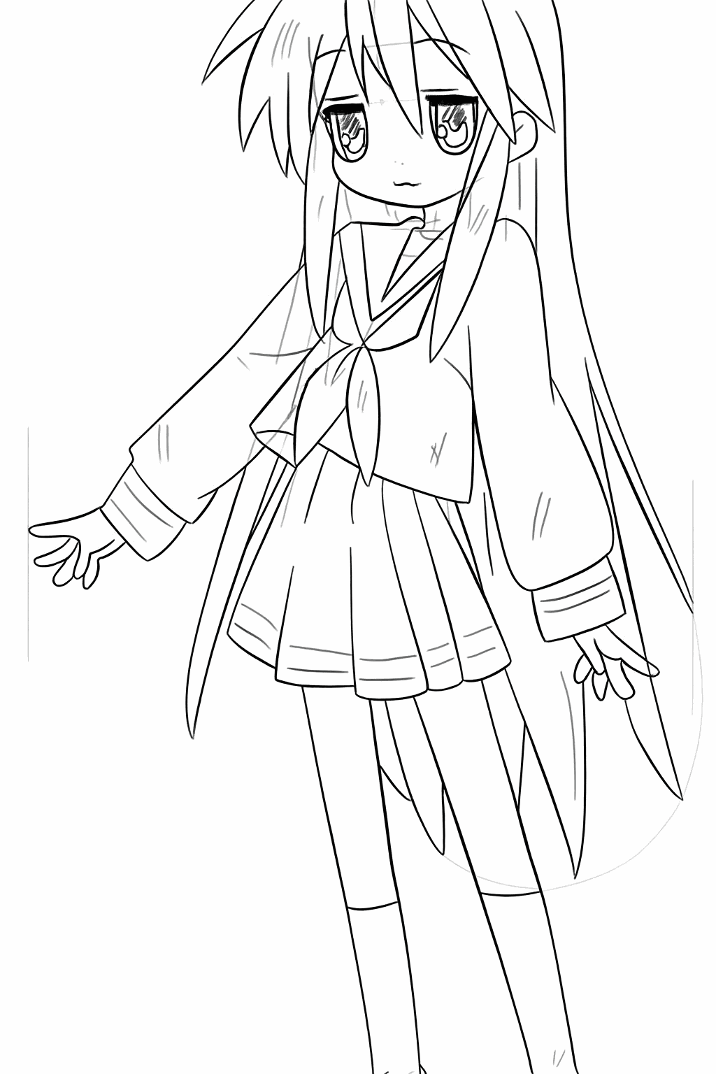 Details zoals een strik en rokplooien toevoegen.