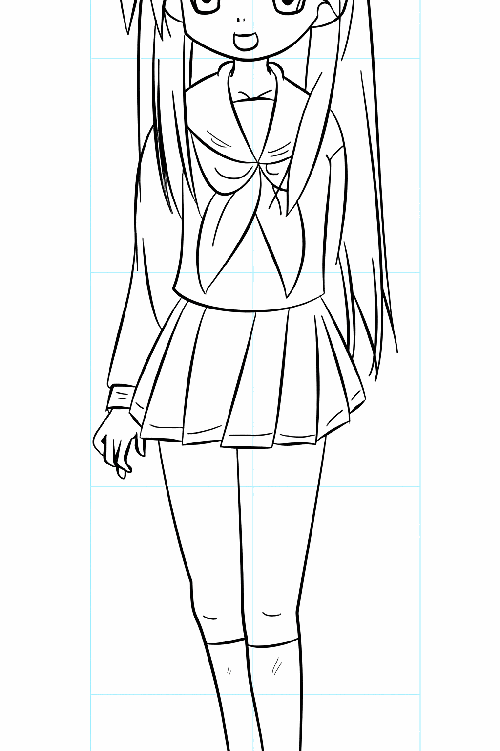 Kagami Hiiragi tekenen: Stap-voor-stap anime les